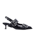 Black Buckle-strap Pumps 1
