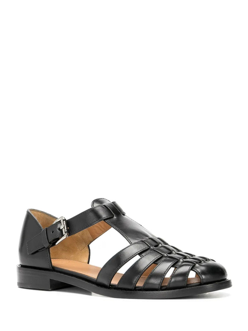 Black Leather Sandals 2