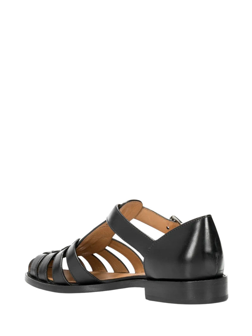 Black Leather Sandals 3