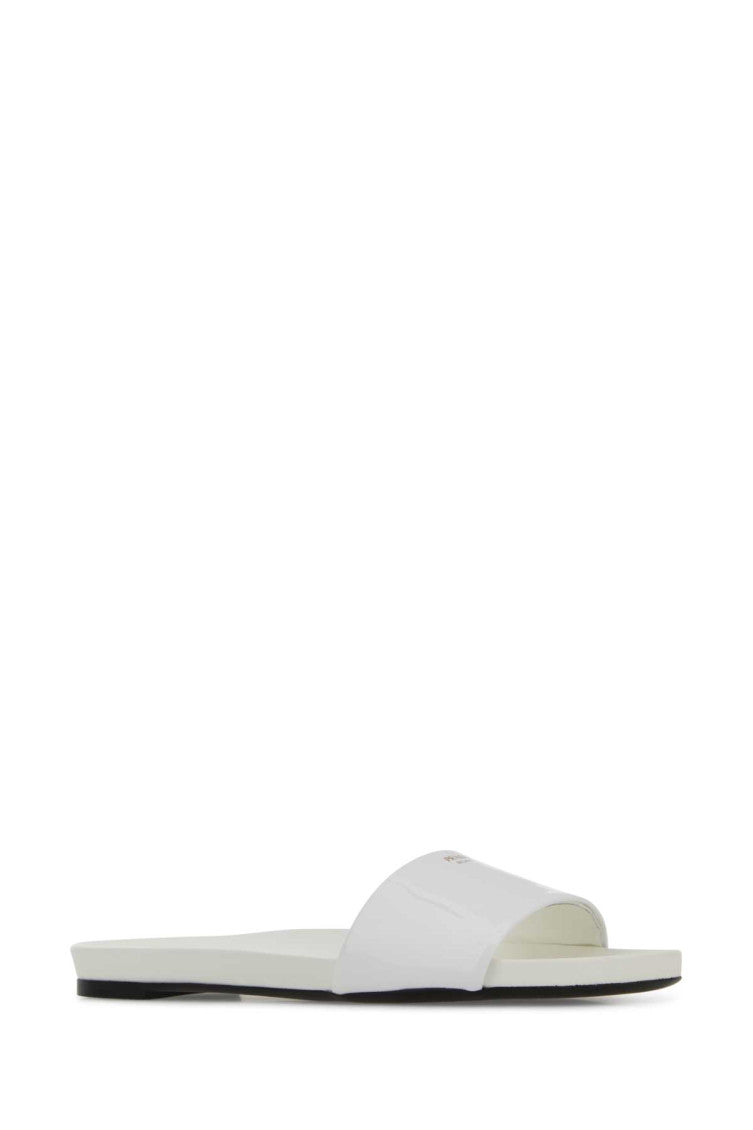 White Leather Sandals 2