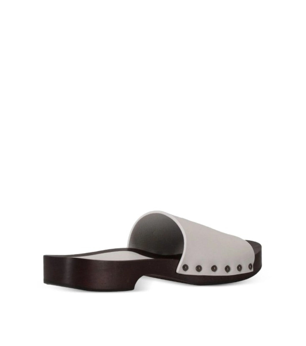 White Slip-on Sandals 4