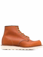 Brown Classic Moc Leather Ankle Boots 1