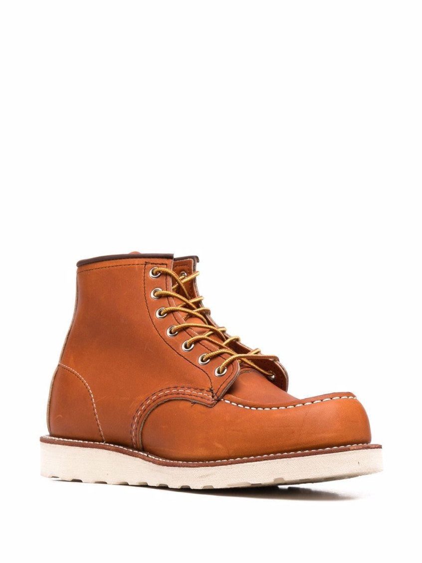 Brown Classic Moc Leather Ankle Boots 3