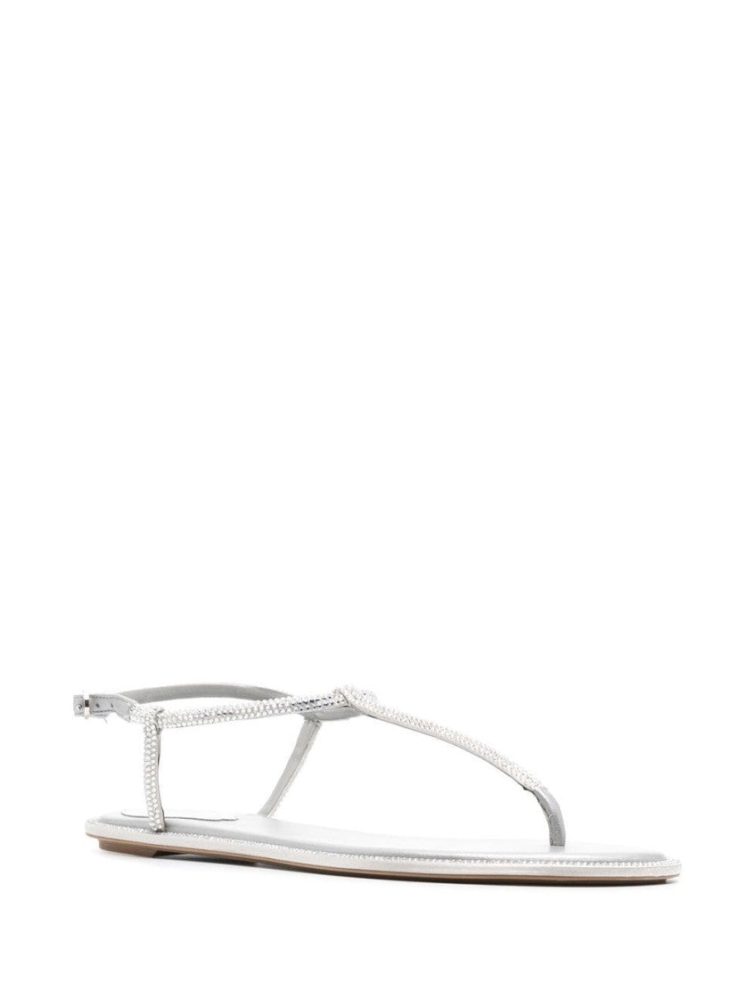 Light Grey Crystal Sandals 2