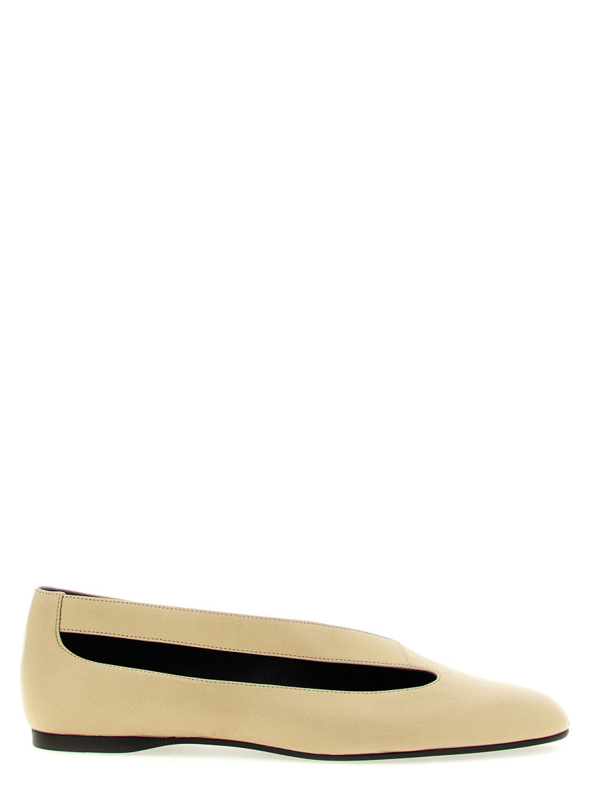 Beige Slip On Ballet Flats 1