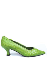 Green Slip On Pumps 1
