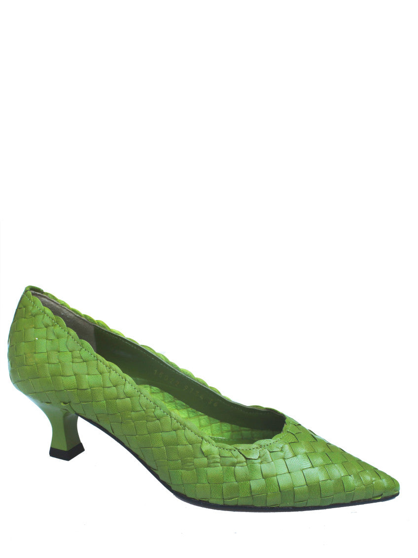 Green Slip On Pumps 2
