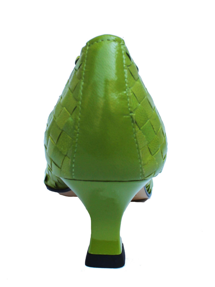 Green Slip On Pumps 3