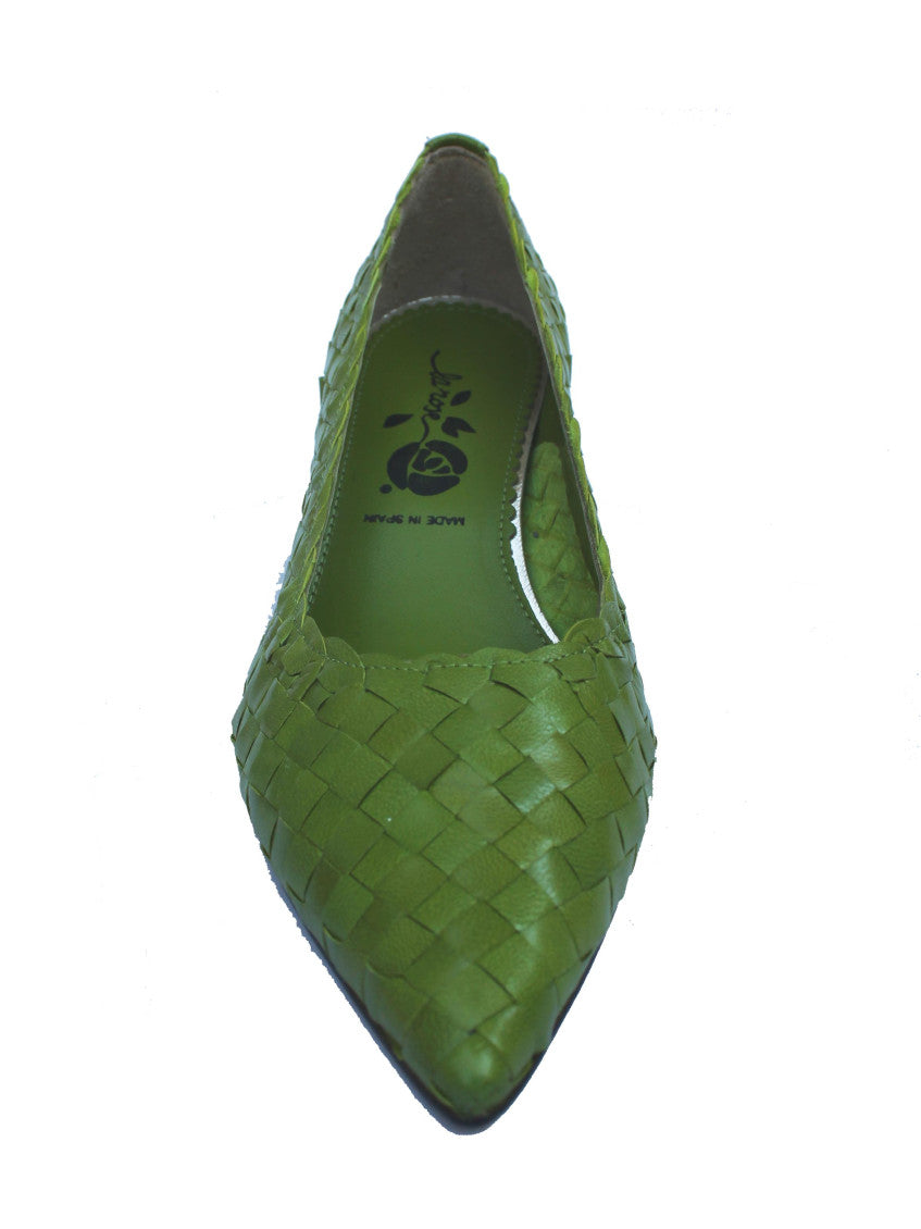 Green Slip On Pumps 4