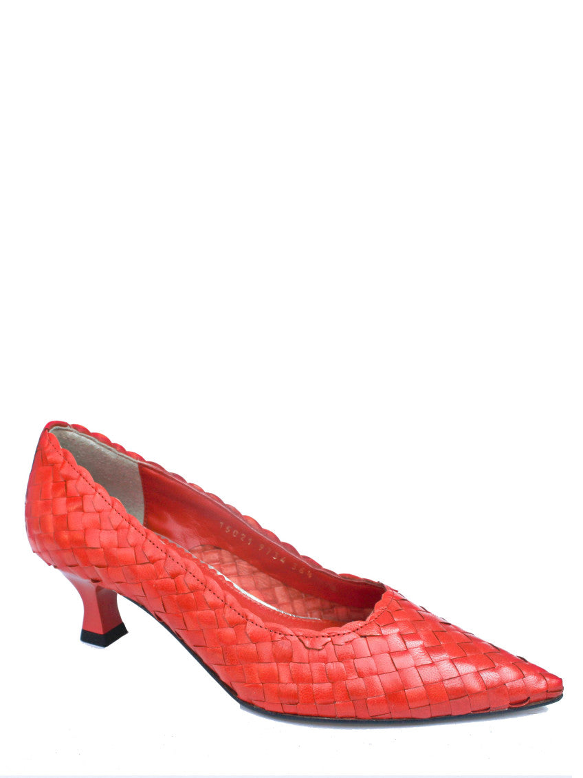 Red Slip On Pumps 2