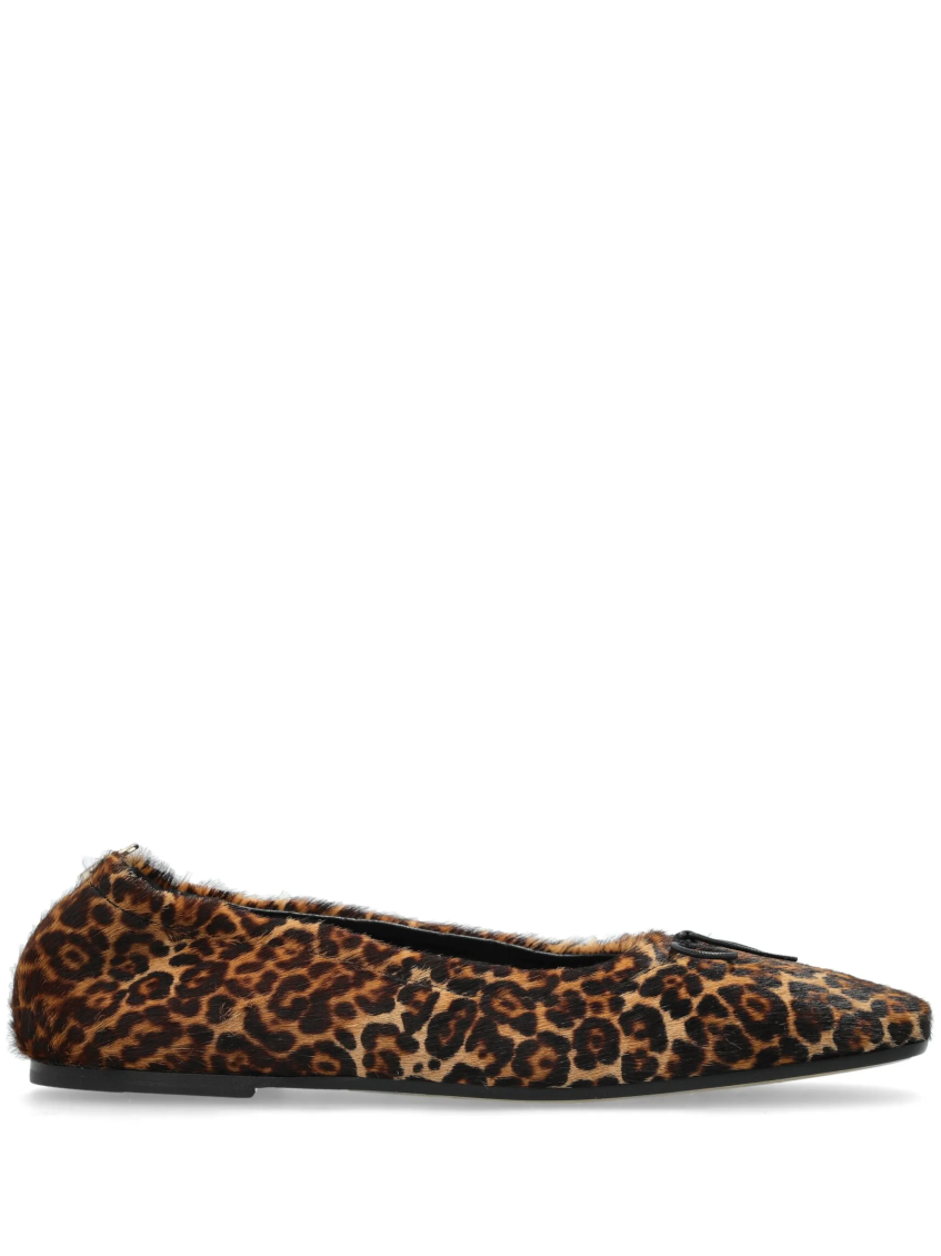 Leopard Print Slip On Ballet Flats 1