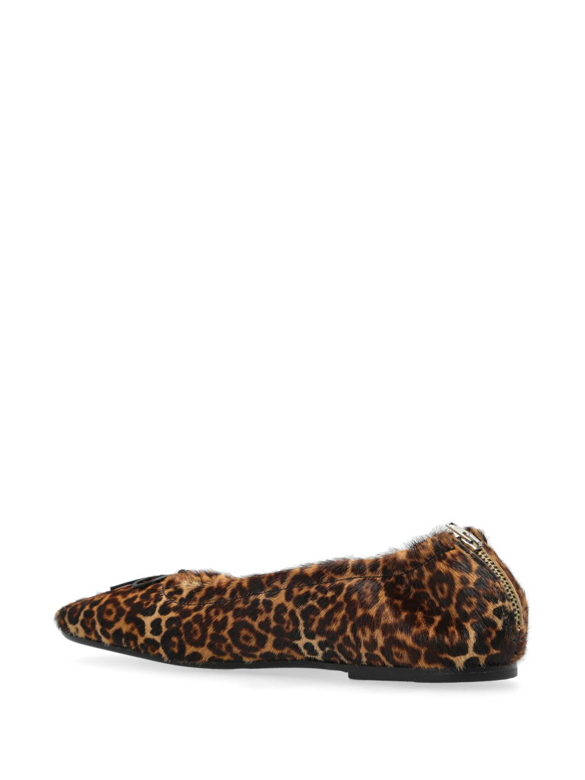 Leopard Print Slip On Ballet Flats 3