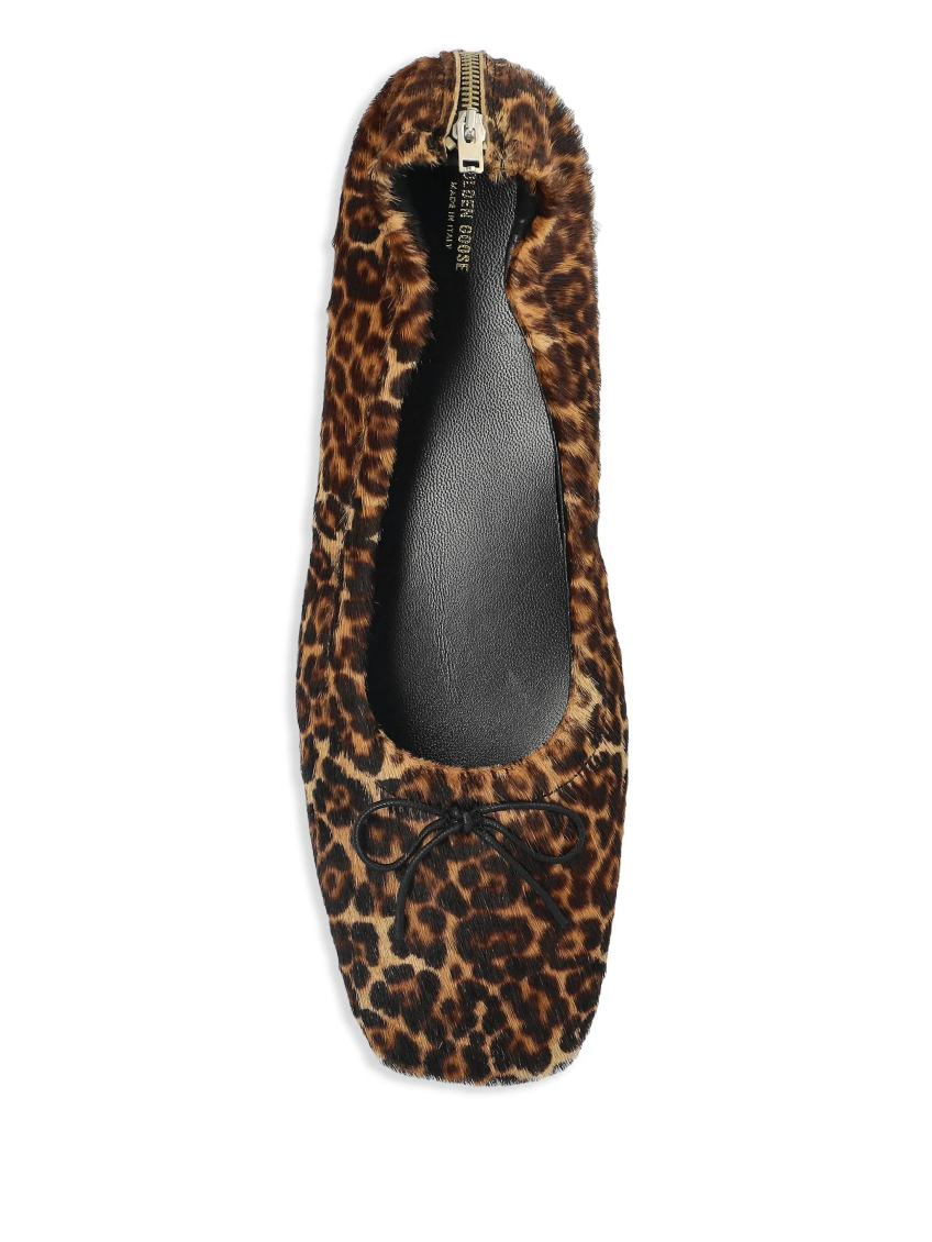 Leopard Print Slip On Ballet Flats 4