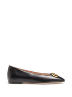 Black Logo Ballet Flats 1