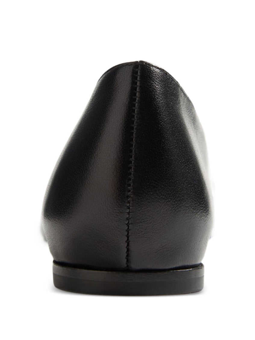 Black Logo Ballet Flats 6