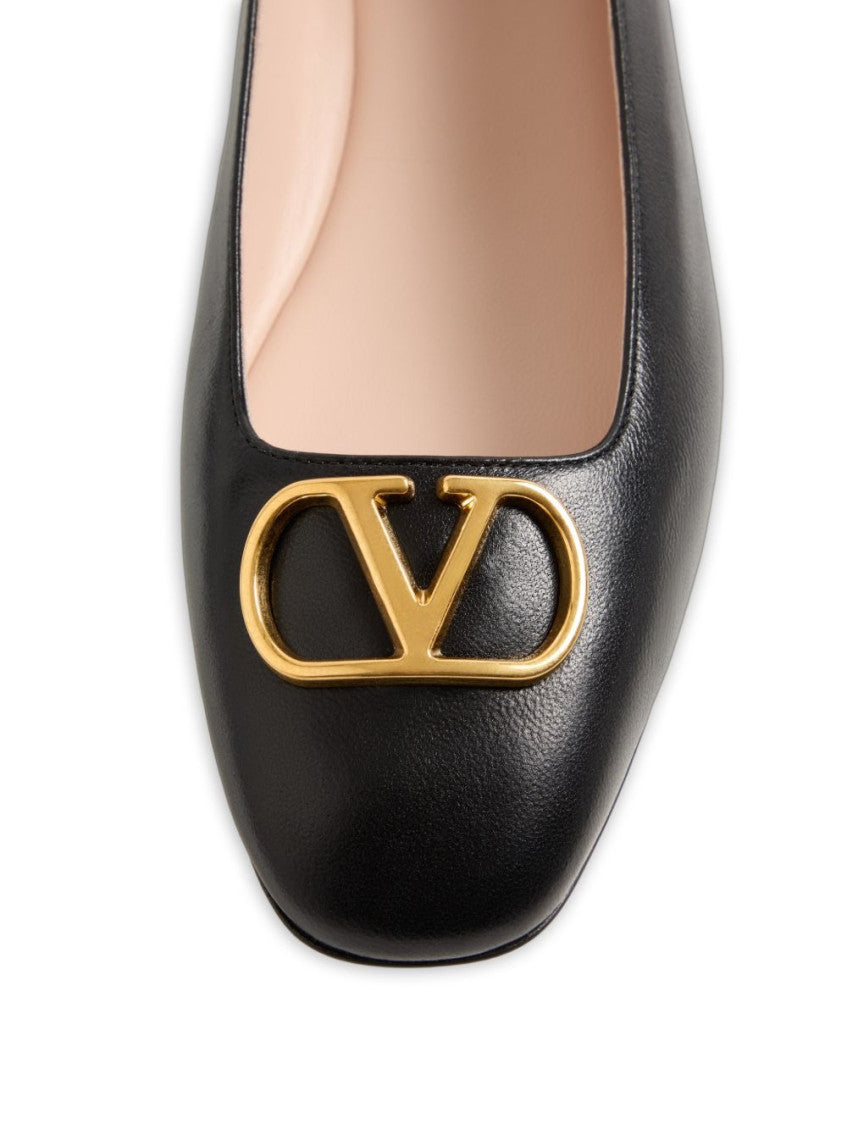 Black Logo Ballet Flats 7