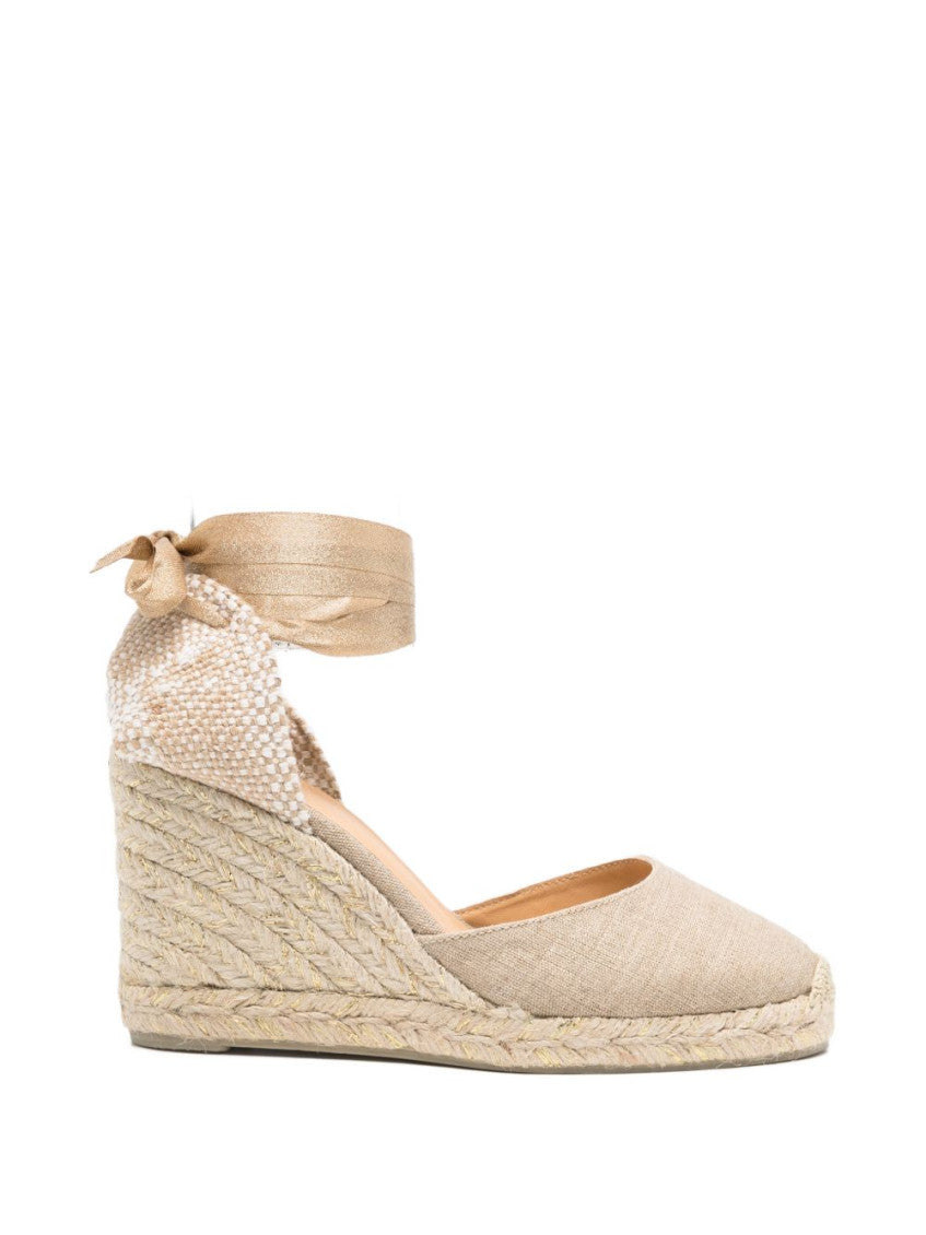 Beige Carina Espadrille Wedges 1