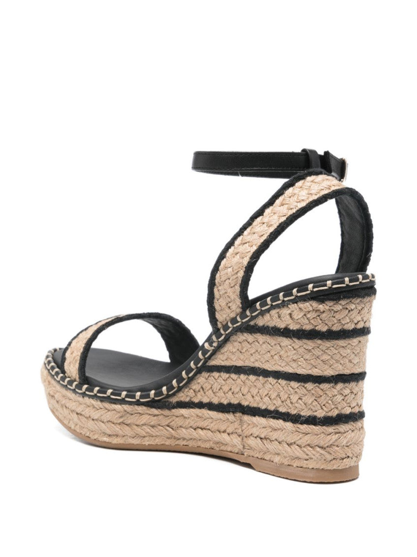 Black Ankle-strap Wedges 2