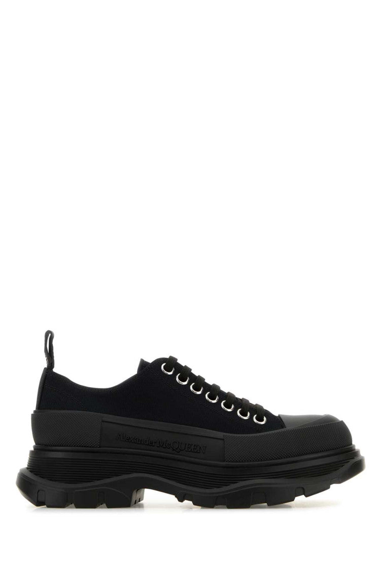 Black Lace Up Sneakers 1