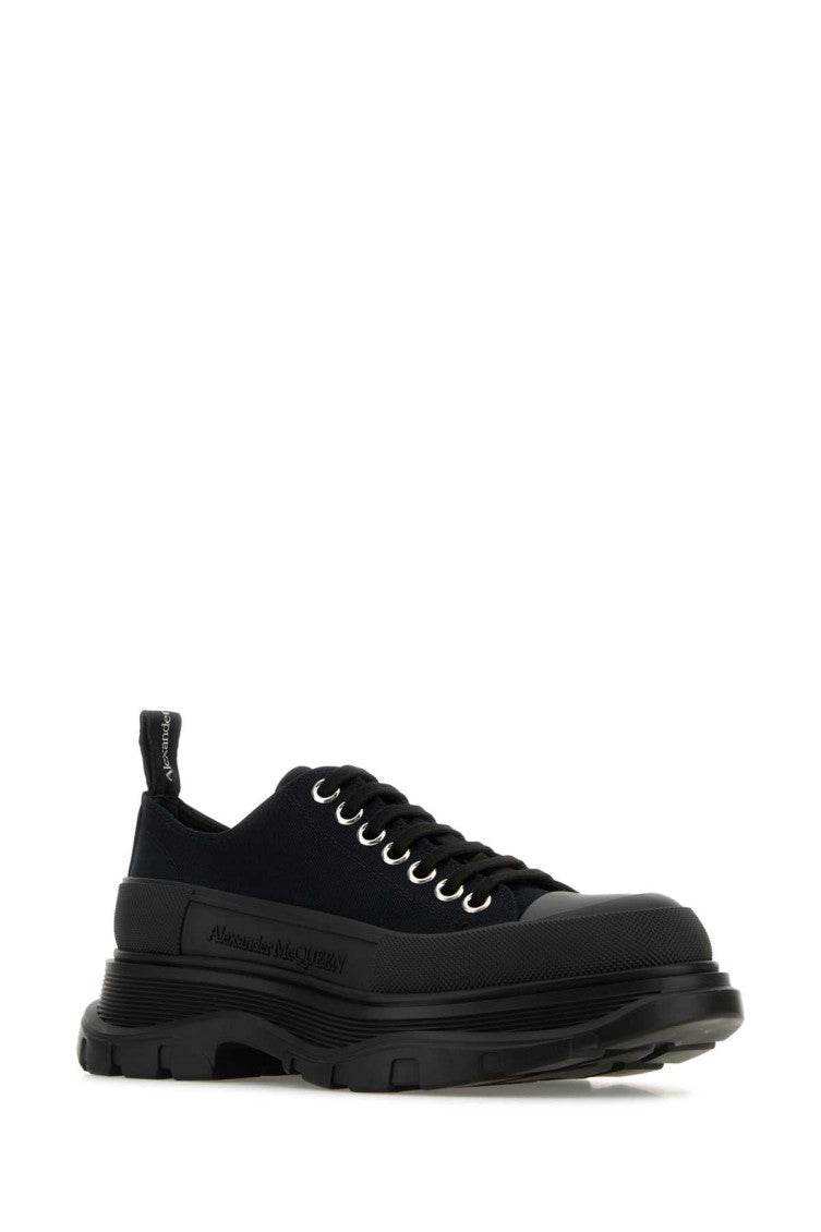Black Lace Up Sneakers 2