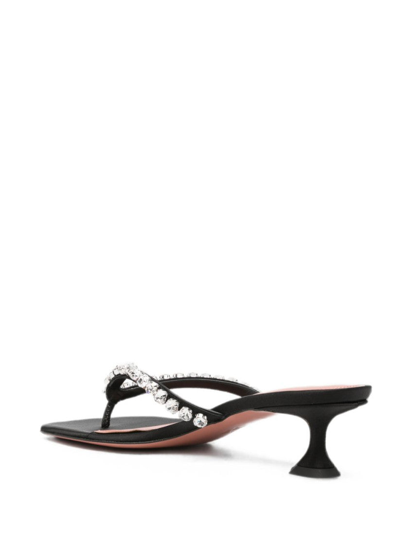 Black Slip On Heels 4