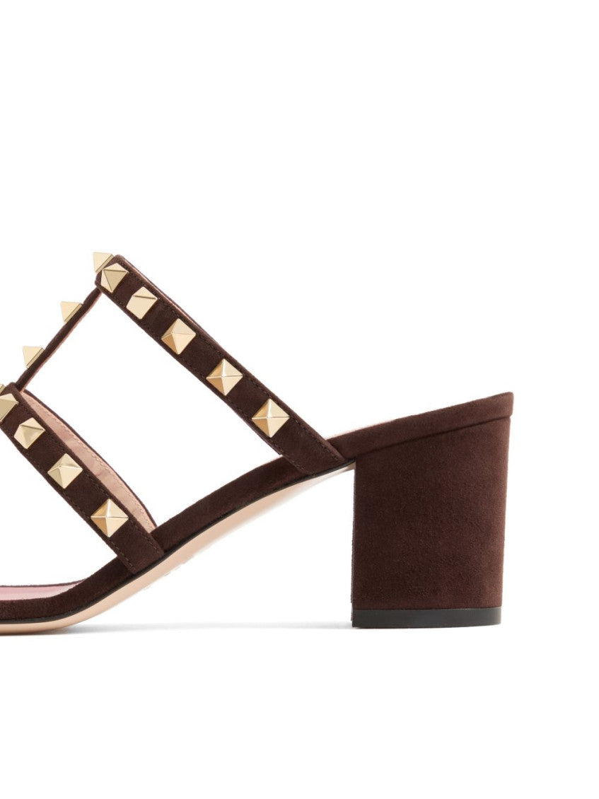 Brown Rockstud Heels 5