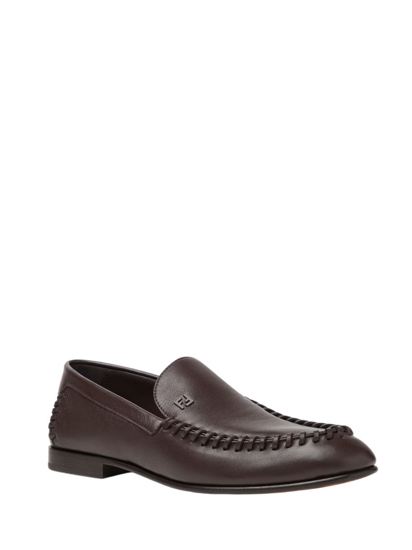 Brown Solid Loafers 3