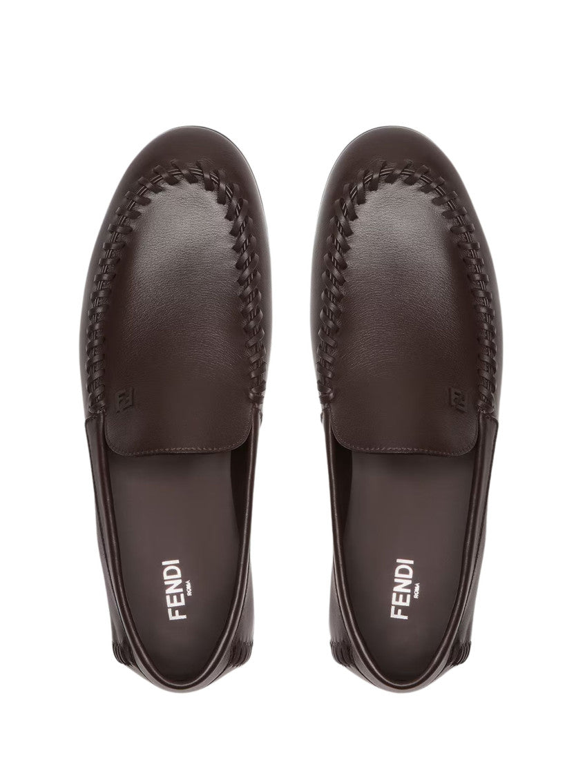 Brown Solid Loafers 5
