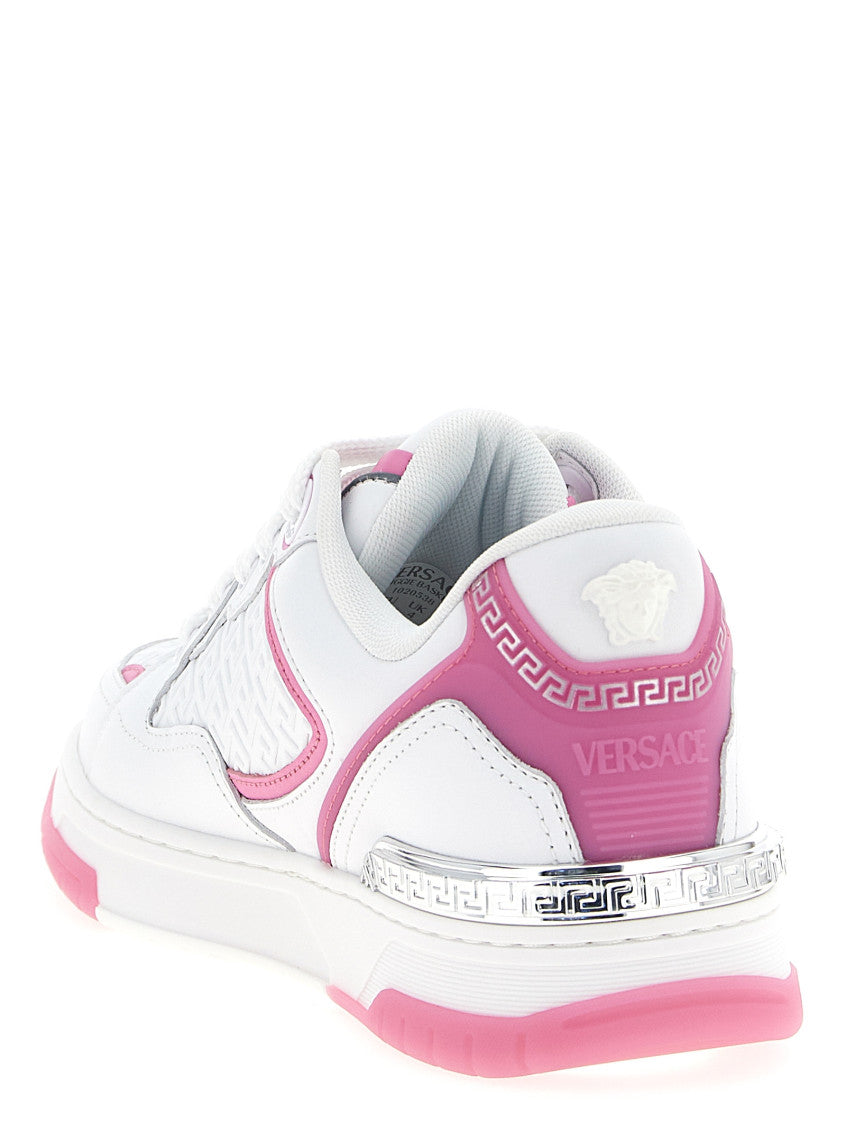 Pink Lace Up Sneakers 3