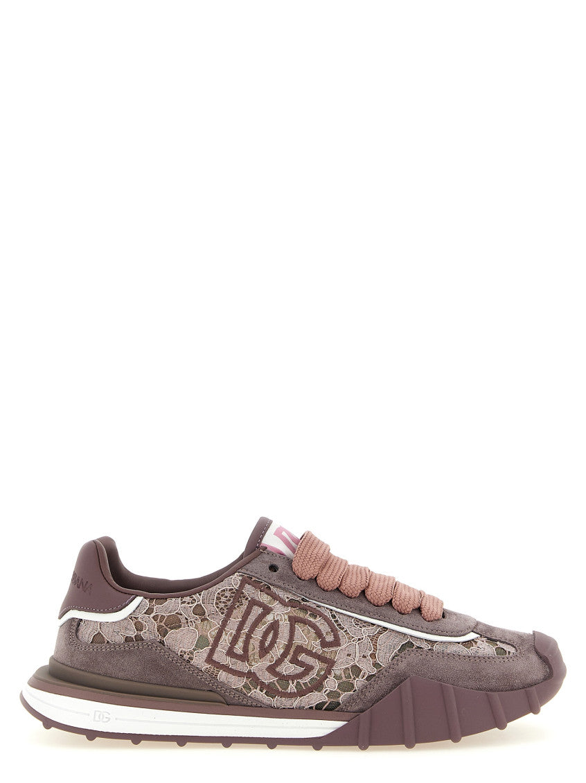 Purple Floral Sneakers 1