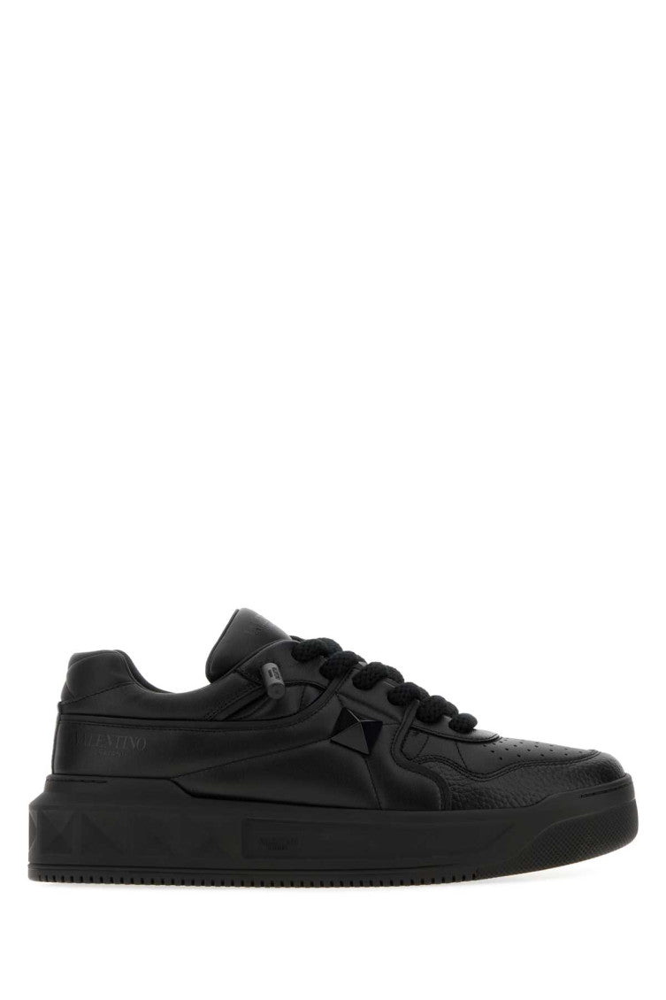 Black One Stud Sneakers 1