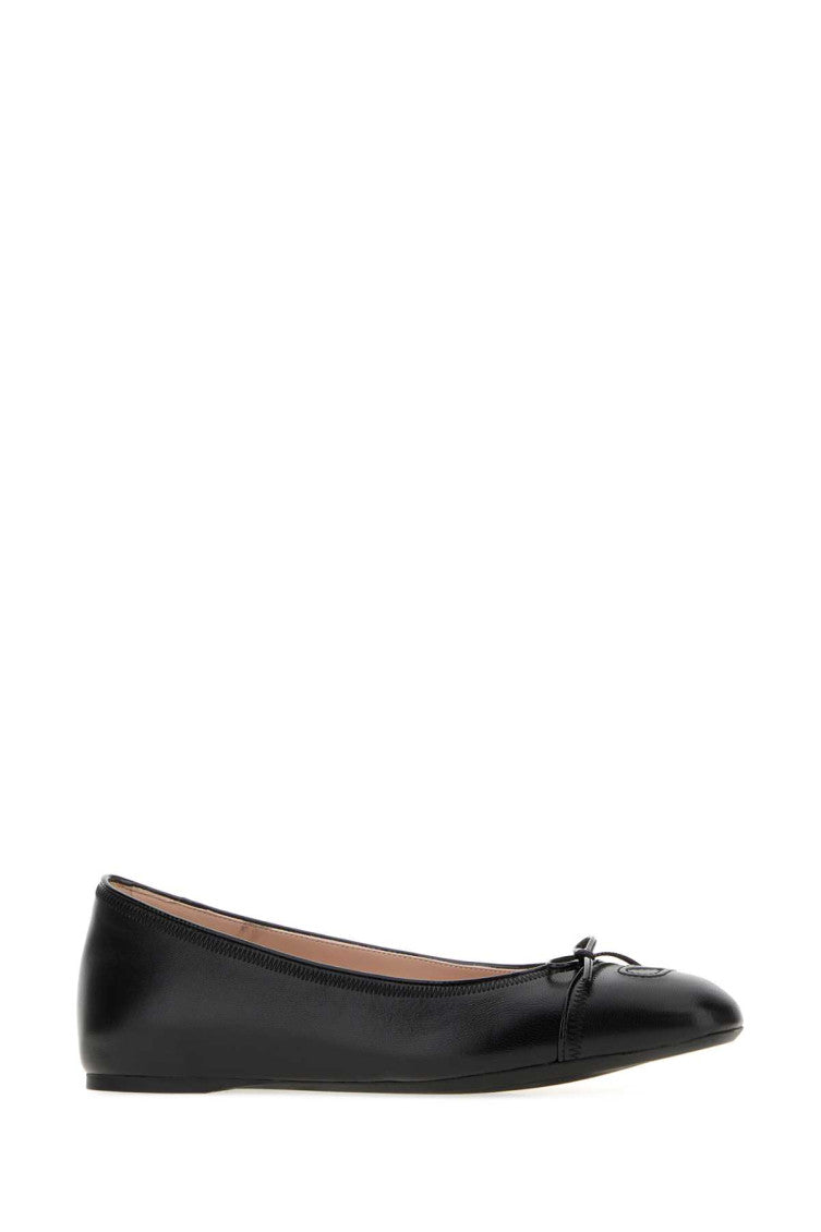 Black Bow Ballet Flats 2