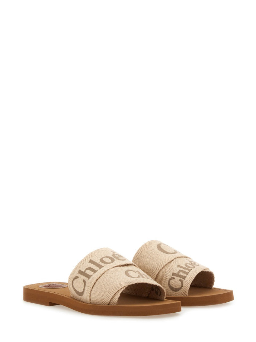 Beige Logo Flats 2