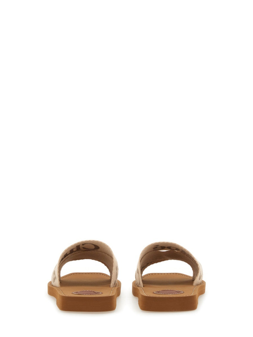 Beige Logo Flats 4
