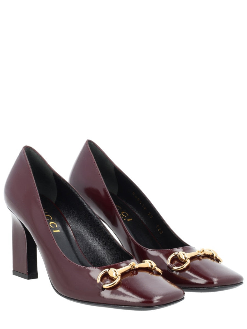 Maroon Slip On Pumps 2