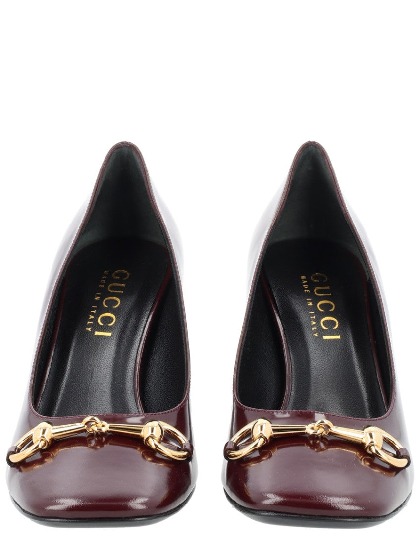 Maroon Slip On Pumps 3