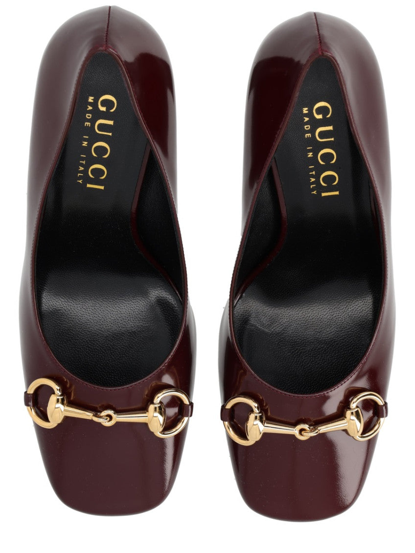 Maroon Slip On Pumps 5