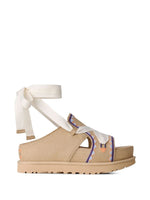 Beige Embroidered Sandals 1