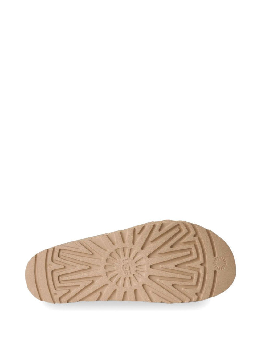 Beige Embroidered Sandals 5