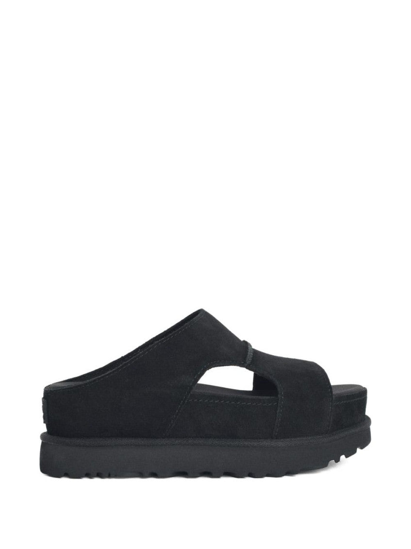 Black Slip-on Sandals 1