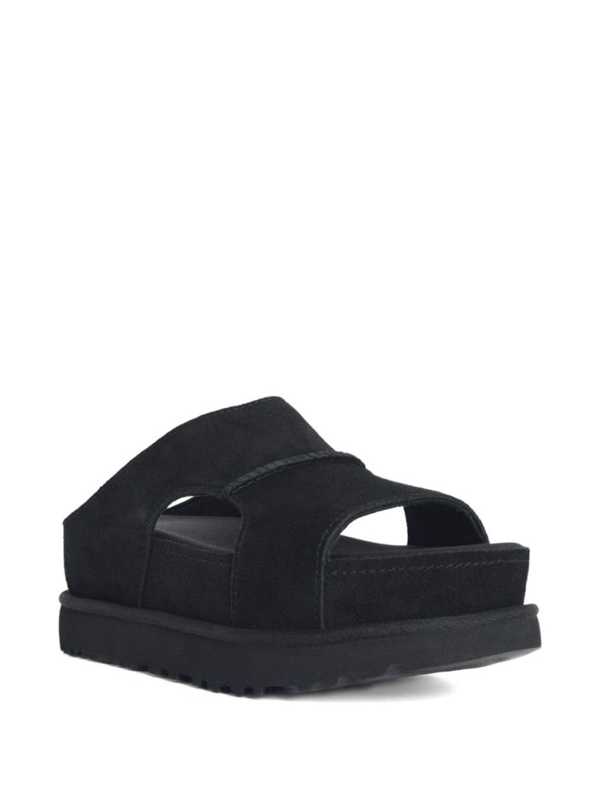 Black Slip-on Sandals 2