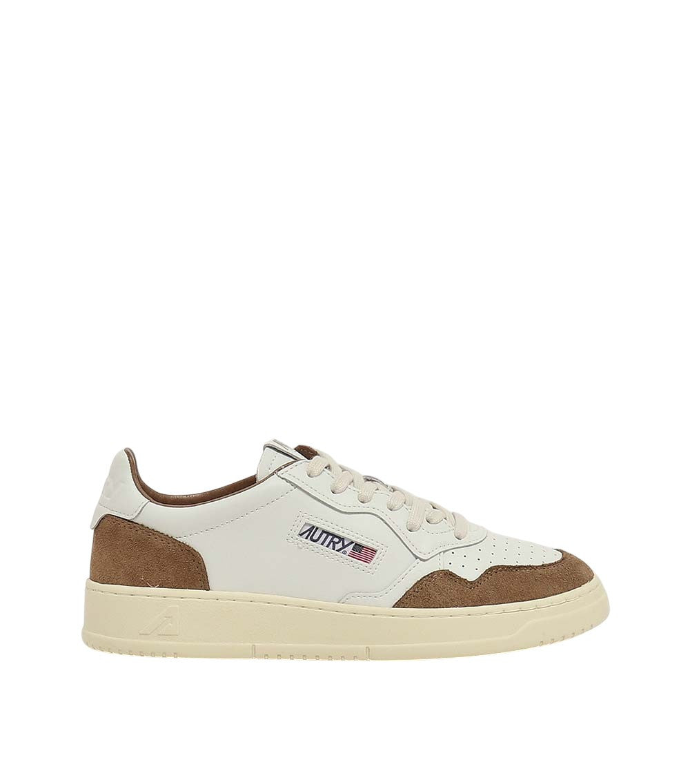 Brown Color-Block Sneakers 1