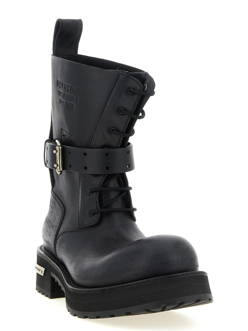 Black Logo Boots 2