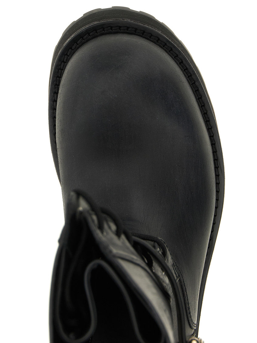 Black Logo Boots 4
