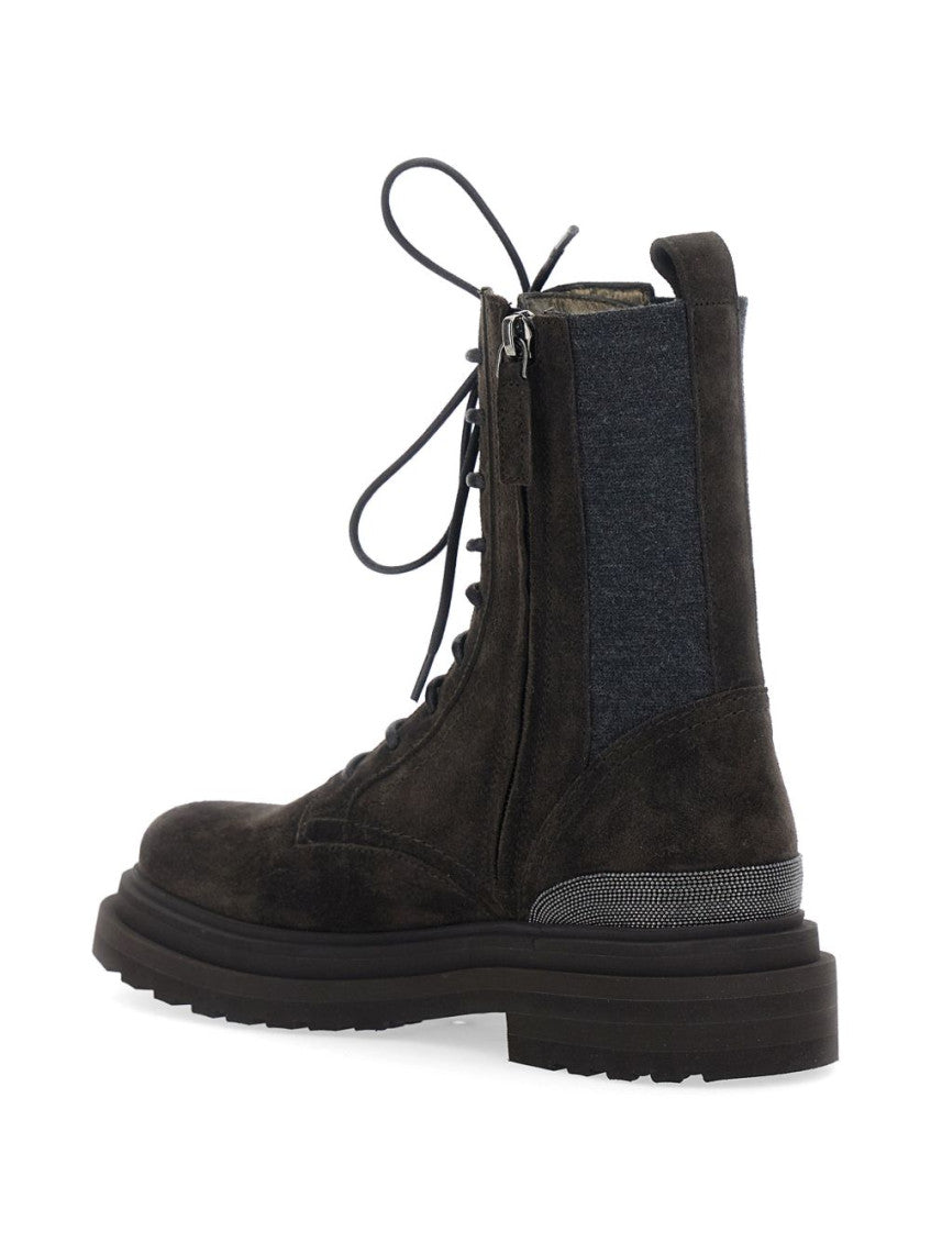 Black Lace Up Boots 2