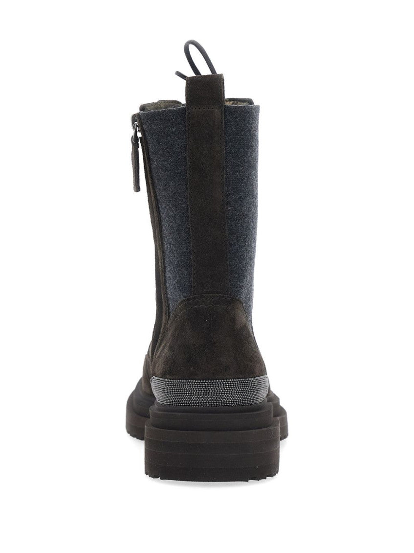 Black Lace Up Boots 3