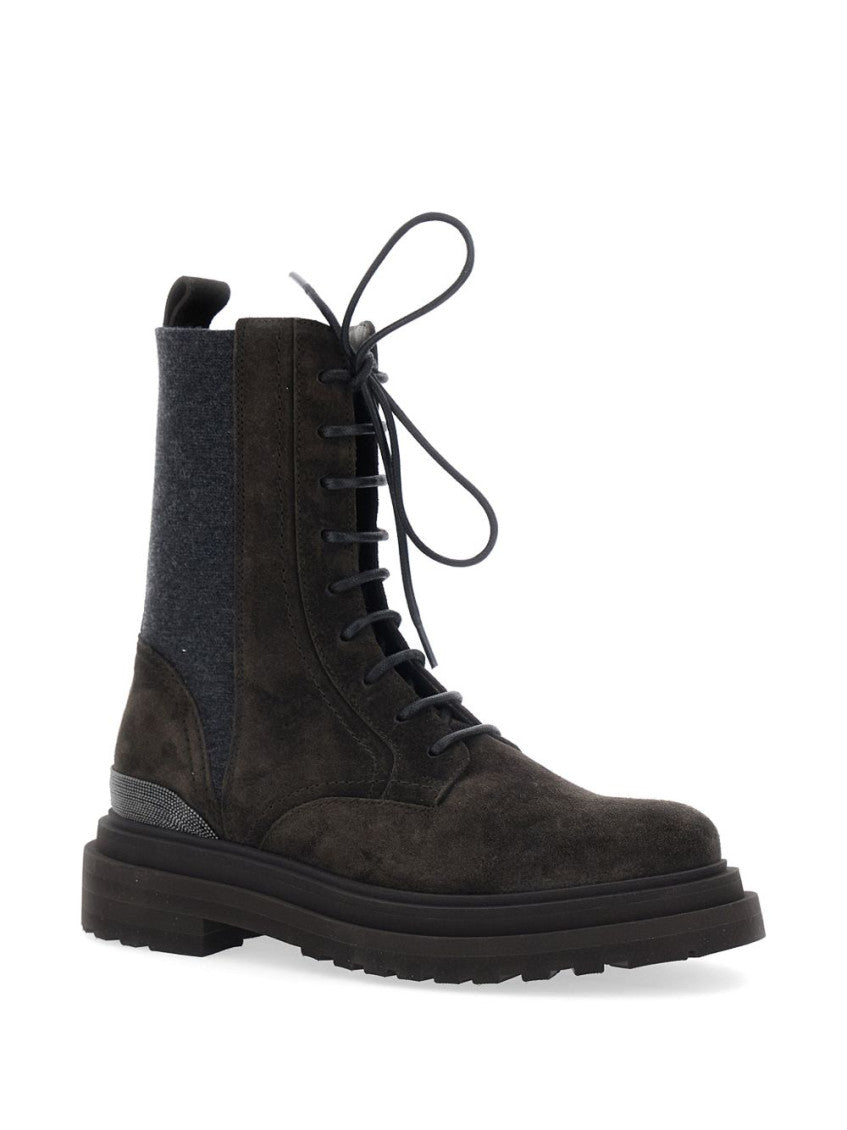 Black Lace Up Boots 4