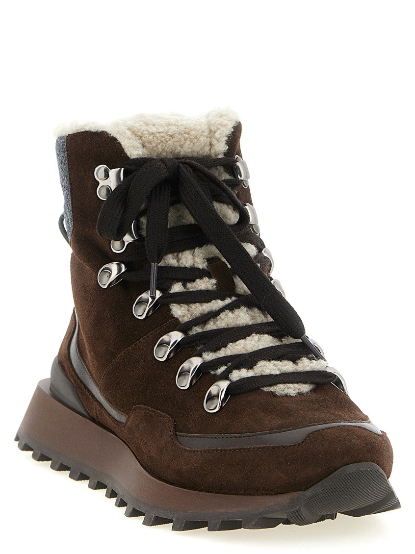 Brown Lace-up Ankle Boots 2