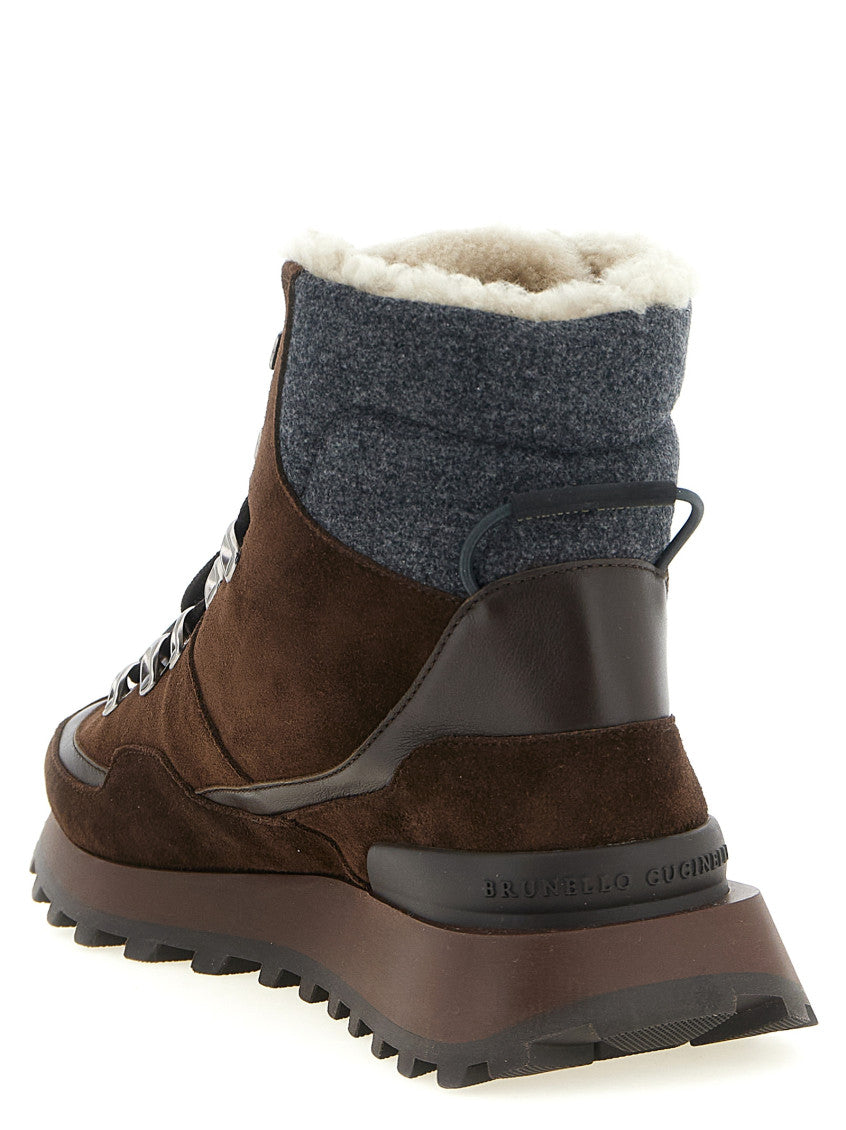 Brown Lace-up Ankle Boots 3