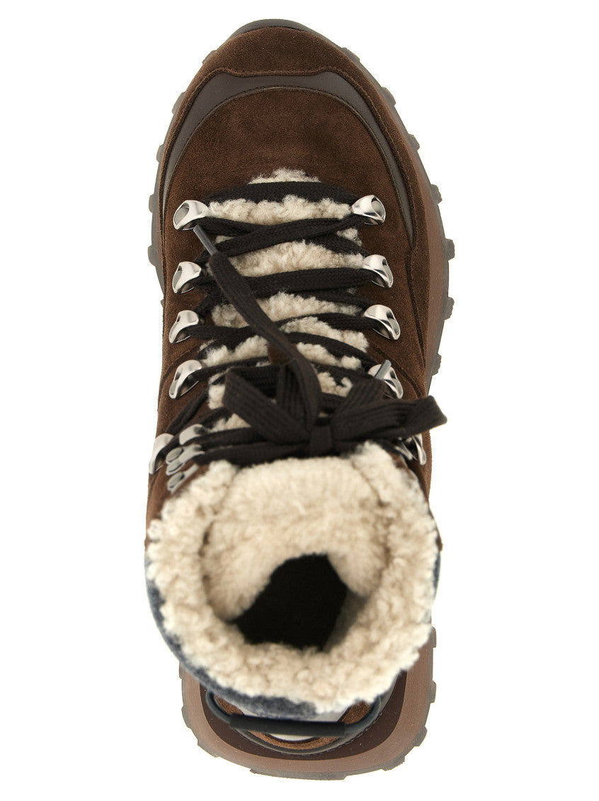 Brown Lace-up Ankle Boots 4
